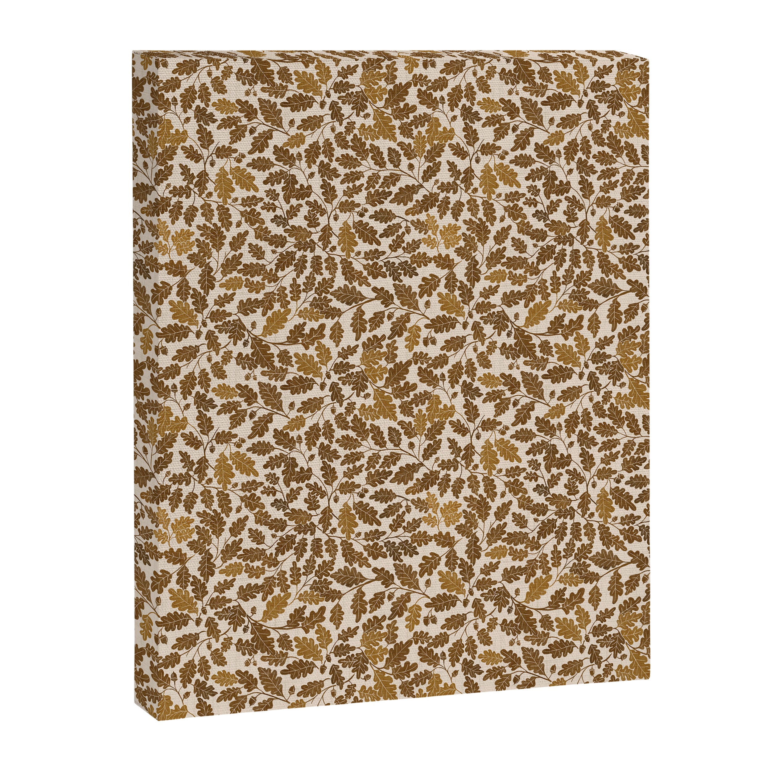 Golden Autumn Oak Pattern Canvas Print Gallery Image 6
