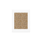 Golden Autumn Oak Pattern Art Print Gallery Image 1