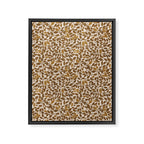 Golden Autumn Oak Pattern Framed Canvas Print Gallery Image 6
