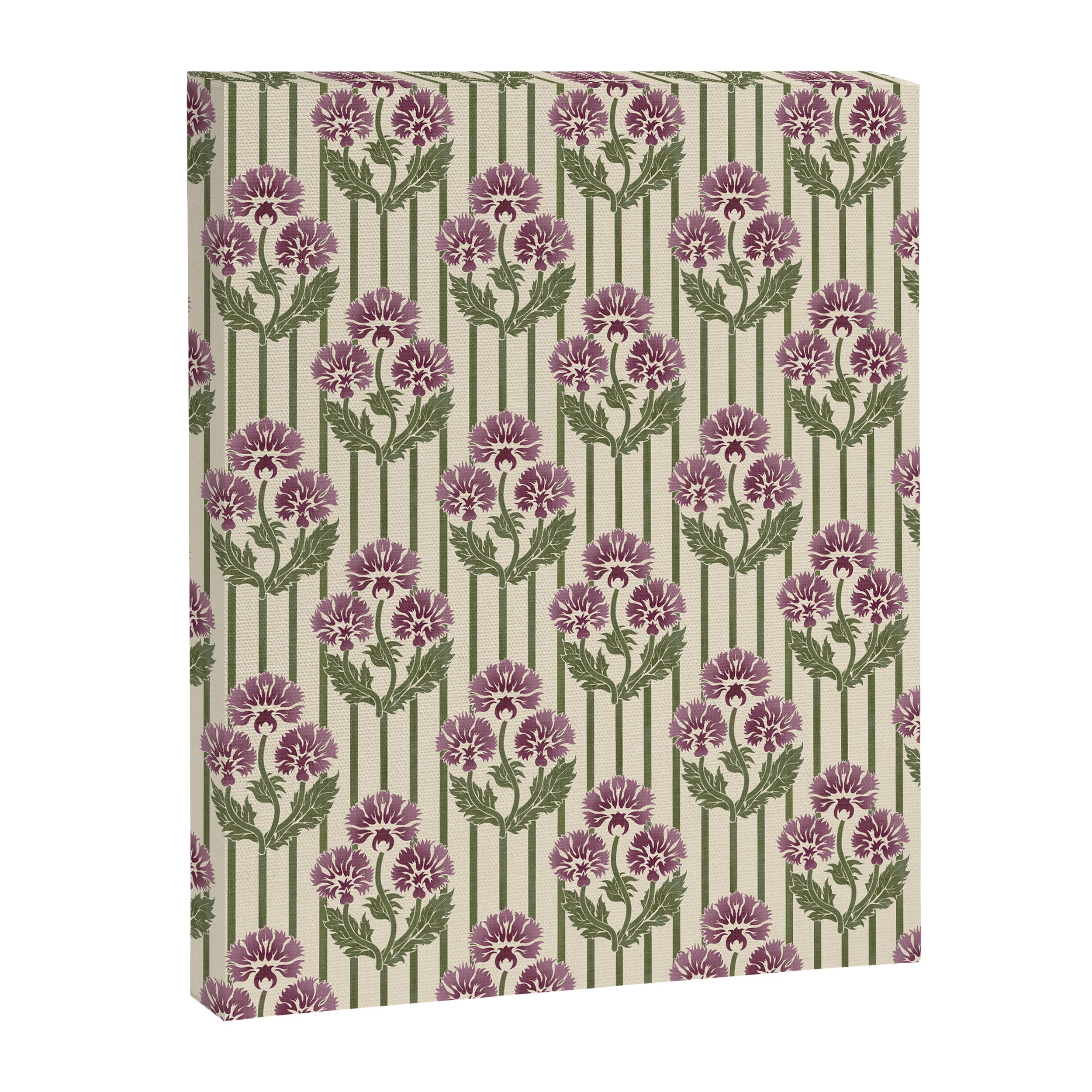 Highland Floral Stripe Canvas Print Gallery Image 8