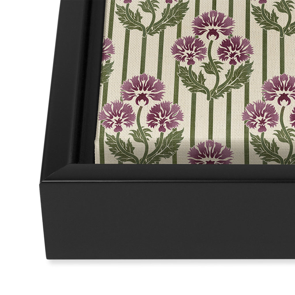 Highland Floral Stripe Framed Canvas Print Gallery Image 3