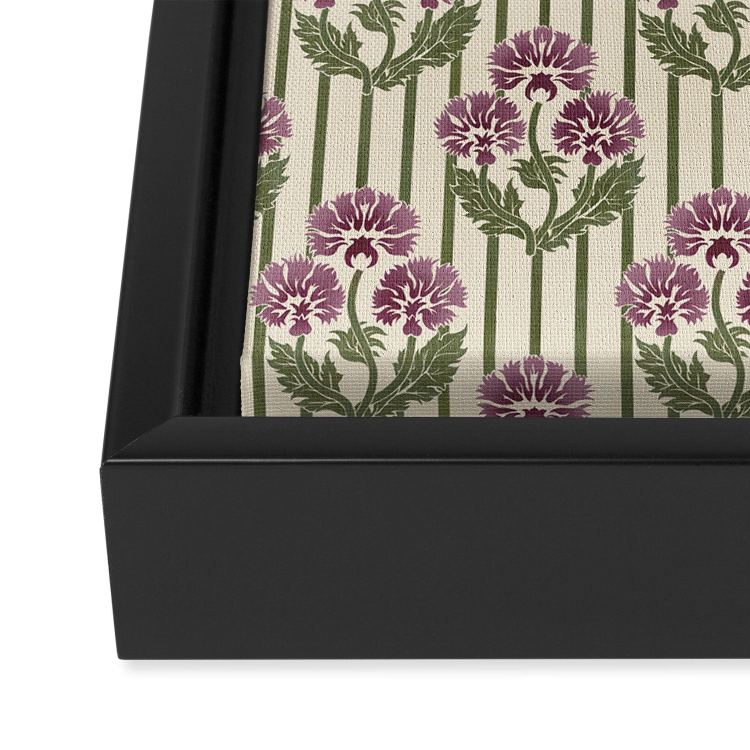 Highland Floral Stripe Framed Canvas Print Gallery Image 3