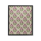 Highland Floral Stripe Framed Canvas Print Gallery Image 8