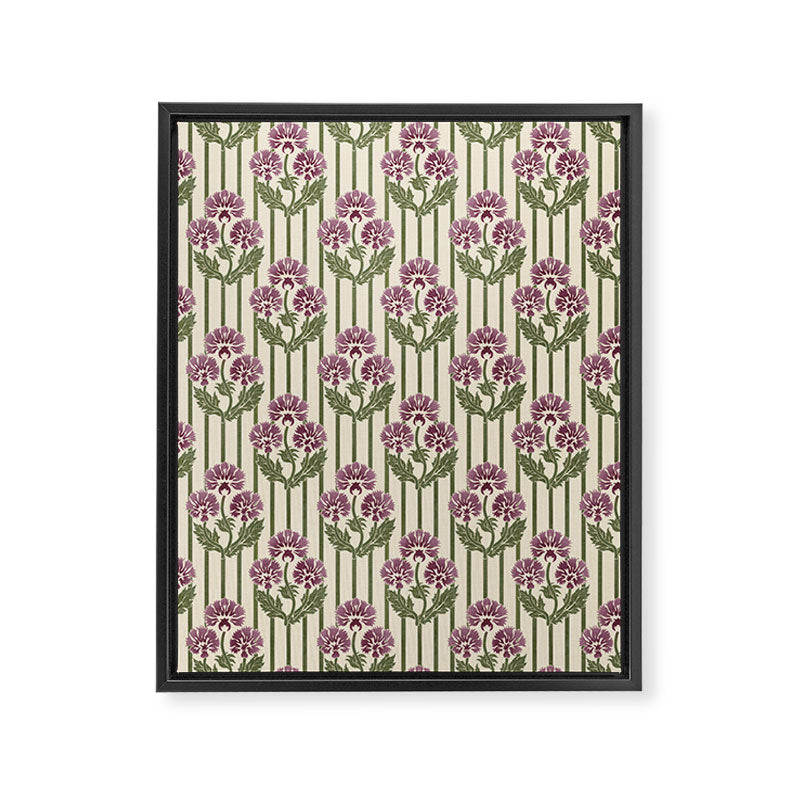 Highland Floral Stripe Framed Canvas Print Gallery Image 8