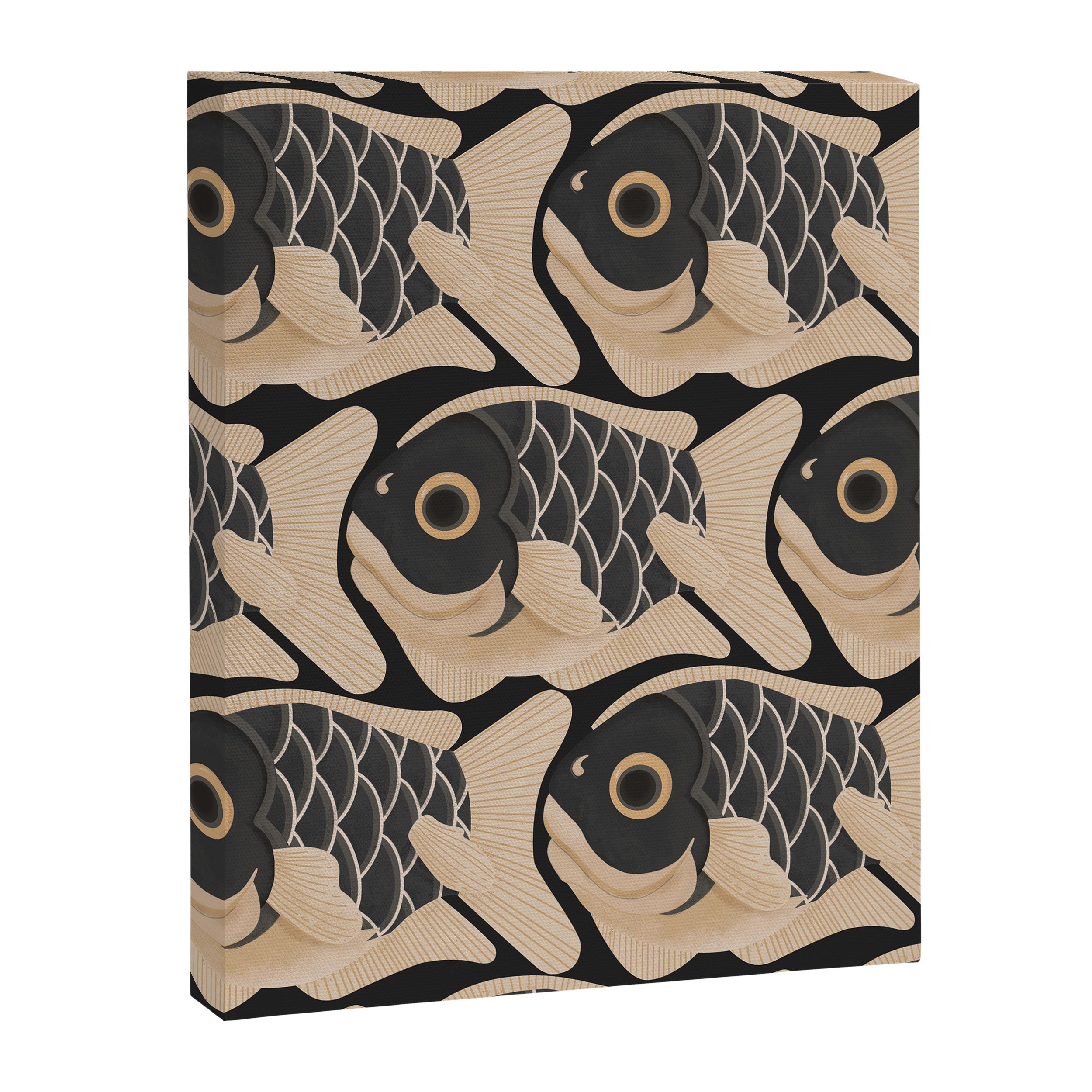 Japanese Koi Fish Pattern Canvas Print Gallery Image 6