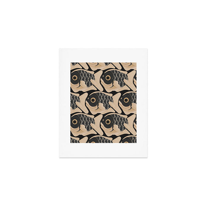 Japanese Koi Fish Pattern Art Print Gallery Image 1