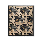 Japanese Koi Fish Pattern Framed Canvas Print Gallery Image 6