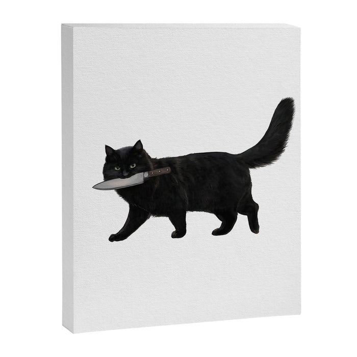 Knife Cat Canvas Print Gallery Image 1