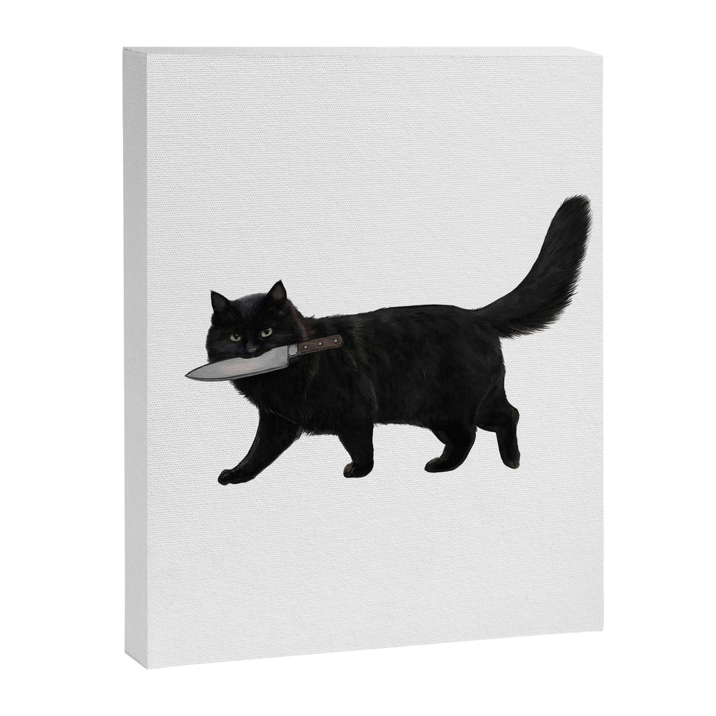 Knife Cat Canvas Print Gallery Image 8