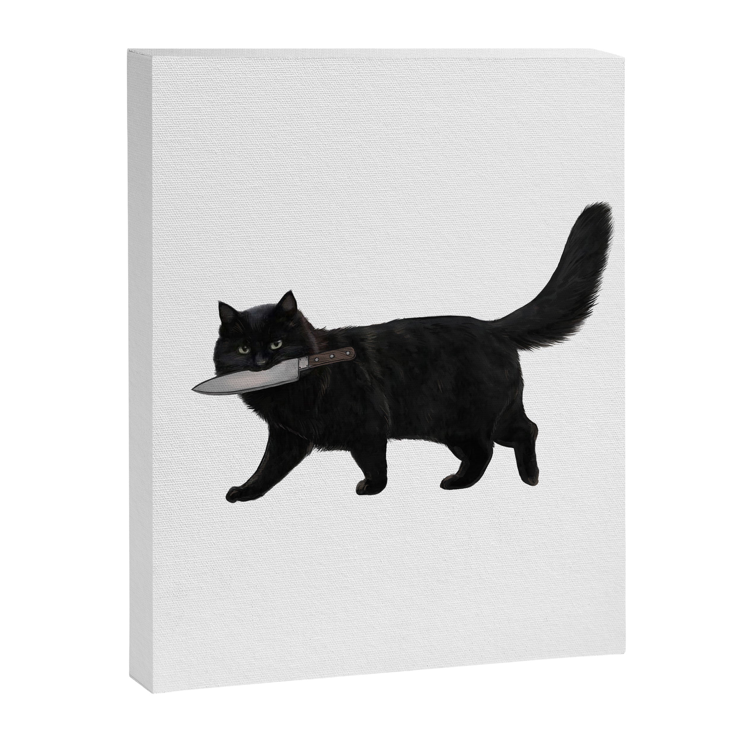 Knife Cat Canvas Print Gallery Image 8