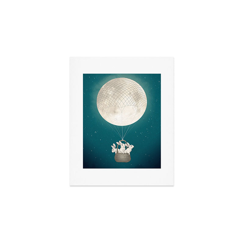 moon bunnies Art Print Gallery Image 1
