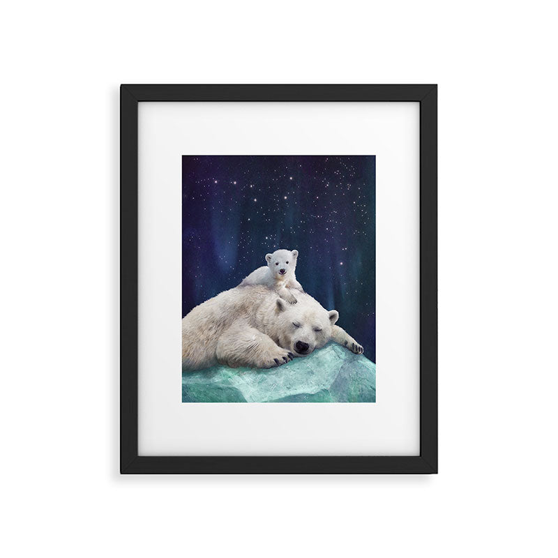 Polar Bears Framed Art Print Gallery Image 5