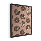 polka dot cats Framed Canvas Print Gallery Image 2