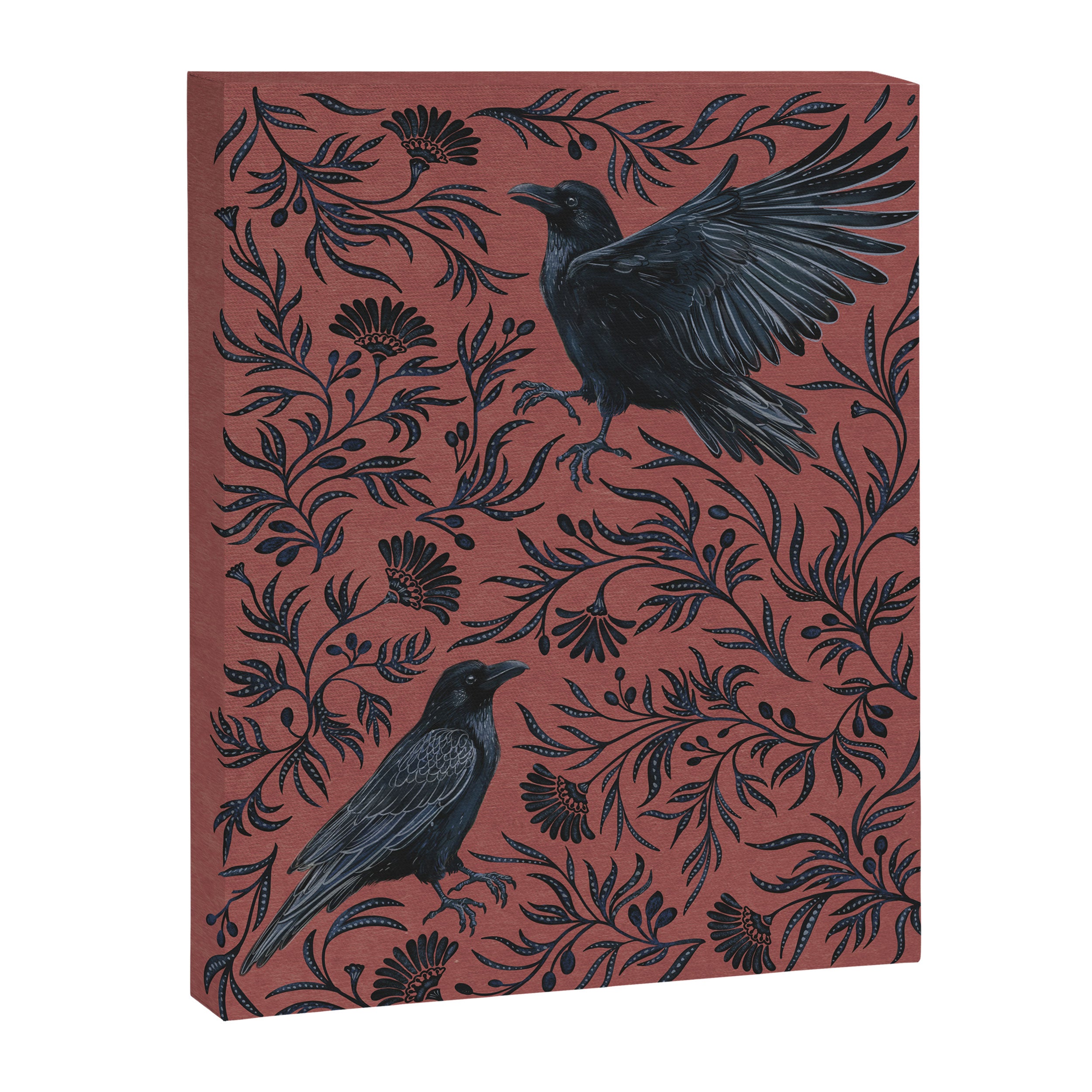 Raven Branch in Rust and Mineral Dust Canvas Print Gallery Image 6