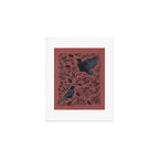 Raven Branch in Rust and Mineral Dust Art Print Gallery Image 1