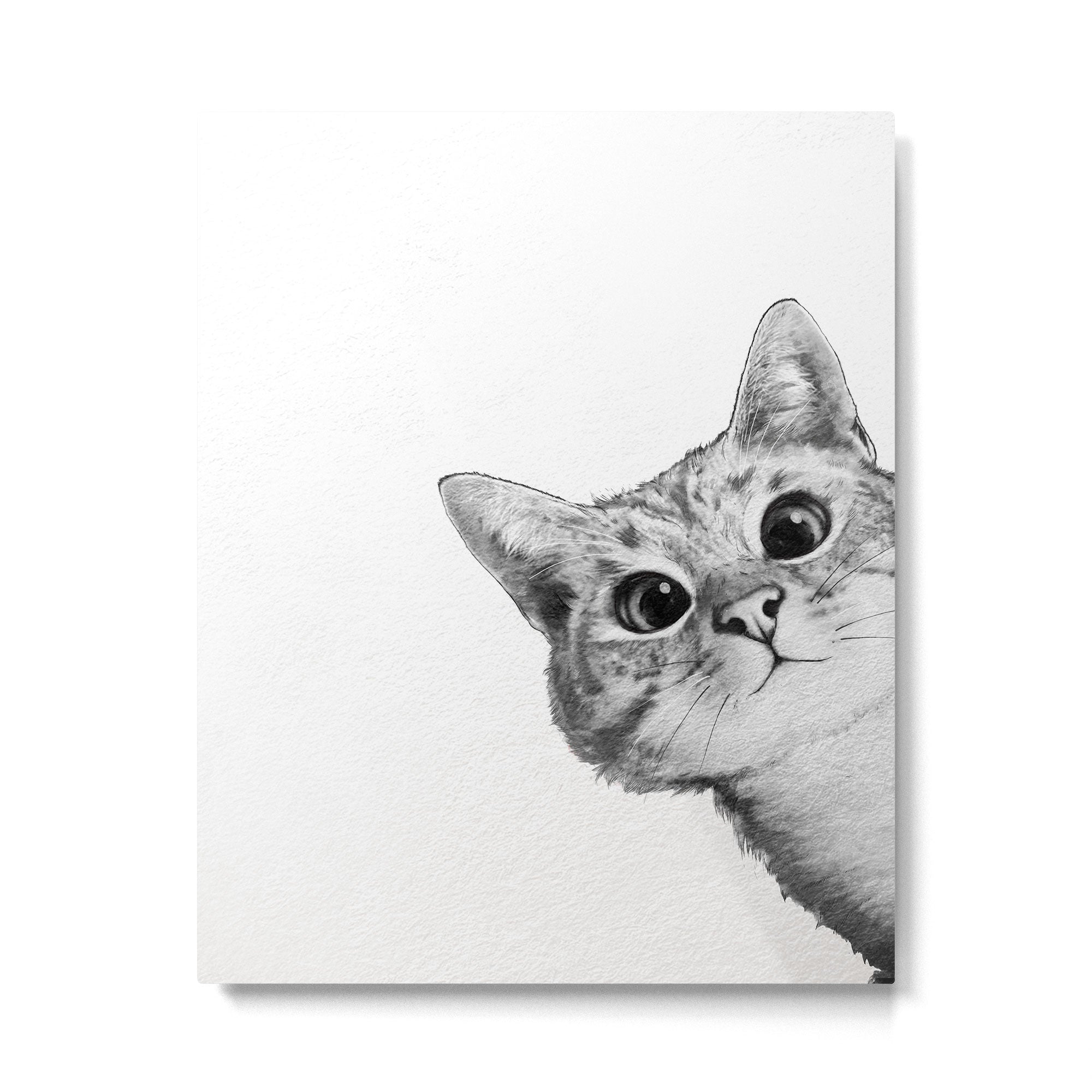 sneaky cat Metal Print Gallery Image 6