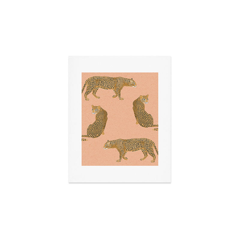 sunset leopards Art Print Gallery Image 1