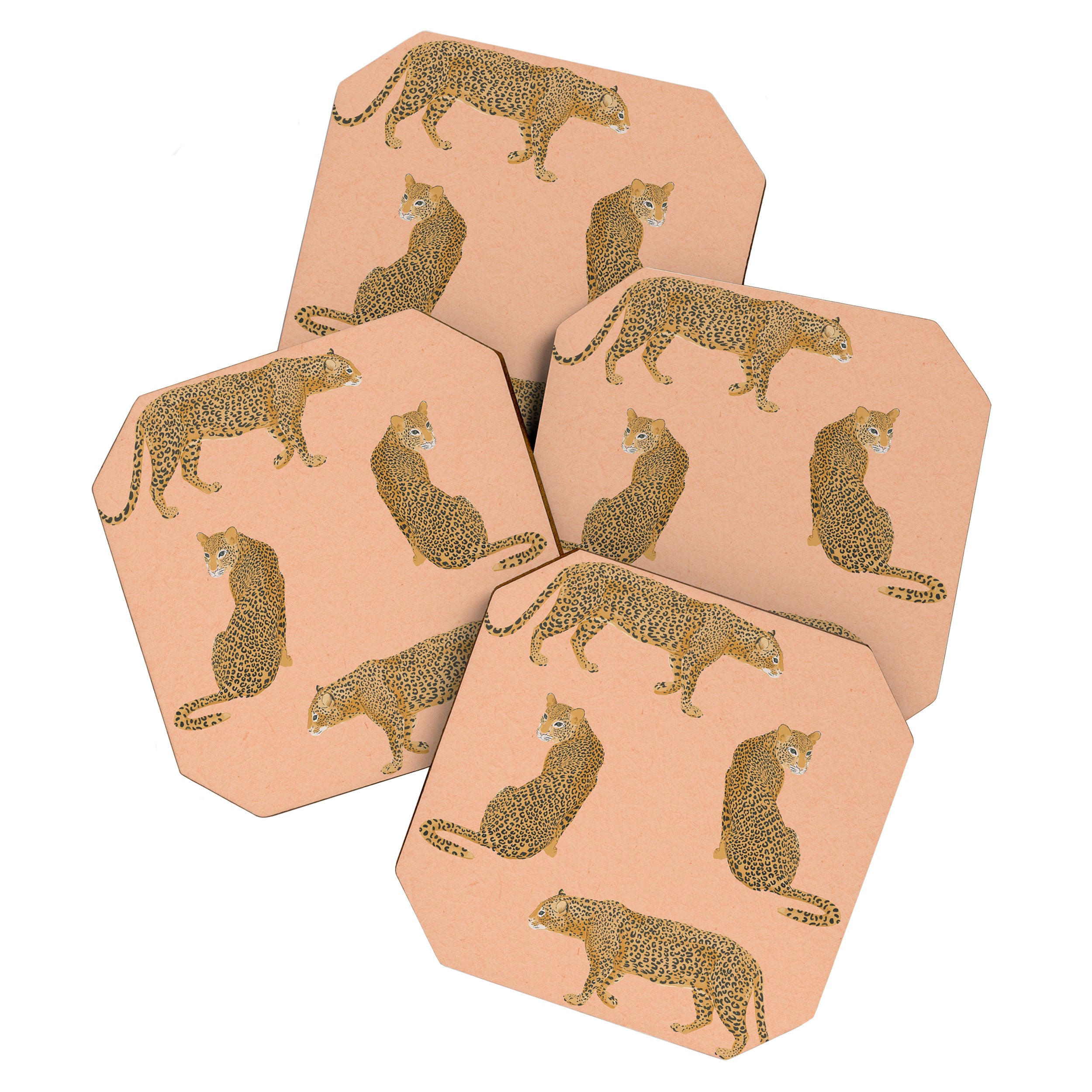 sunset leopards Coaster Gallery Image 1