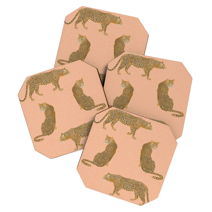 sunset leopards Coaster Gallery Image 1