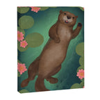swimming otter Canvas Print Gallery Image 8