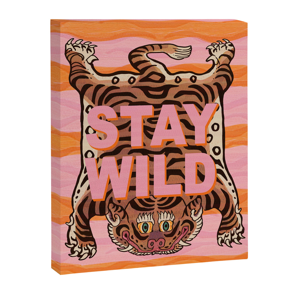 Tibetan Tiger // Stay Wild Color Wave Canvas Print Gallery Image 8