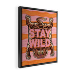 Tibetan Tiger // Stay Wild Color Wave Framed Canvas Print Gallery Image 2