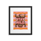 Tibetan Tiger // Stay Wild Color Wave Framed Art Print Gallery Image 6