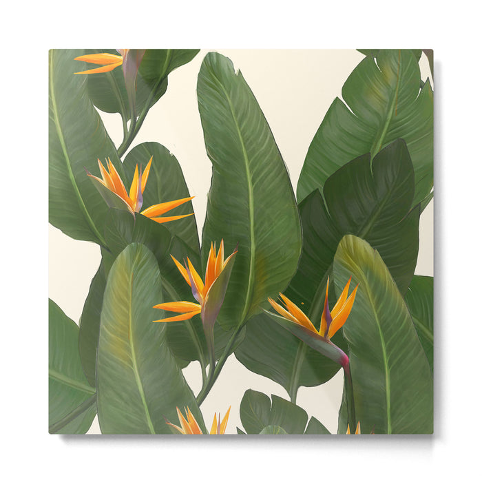 tropical floral Metal Print Gallery Image 1