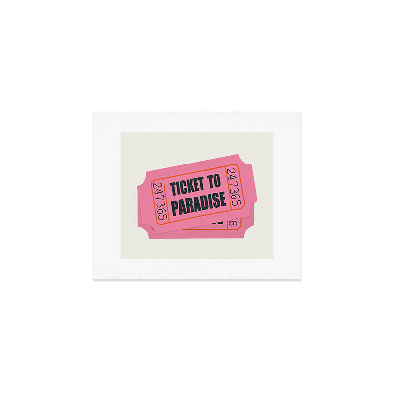 Two Tickets To Paradise Art Print Gallery Image 1