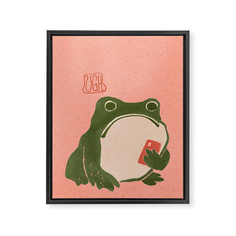 Ugh Matsumoto Hoji Frog Framed Canvas Print Gallery Image 8