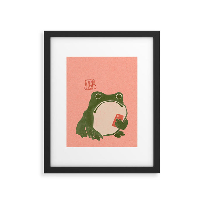 Ugh Matsumoto Hoji Frog Framed Art Print Gallery Image 1