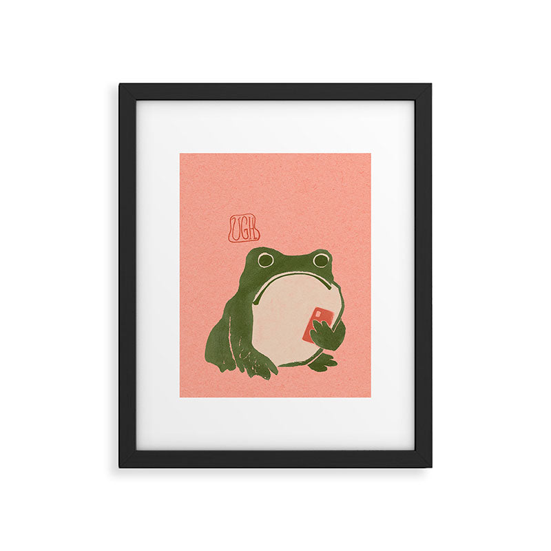Ugh Matsumoto Hoji Frog Framed Art Print Gallery Image 6