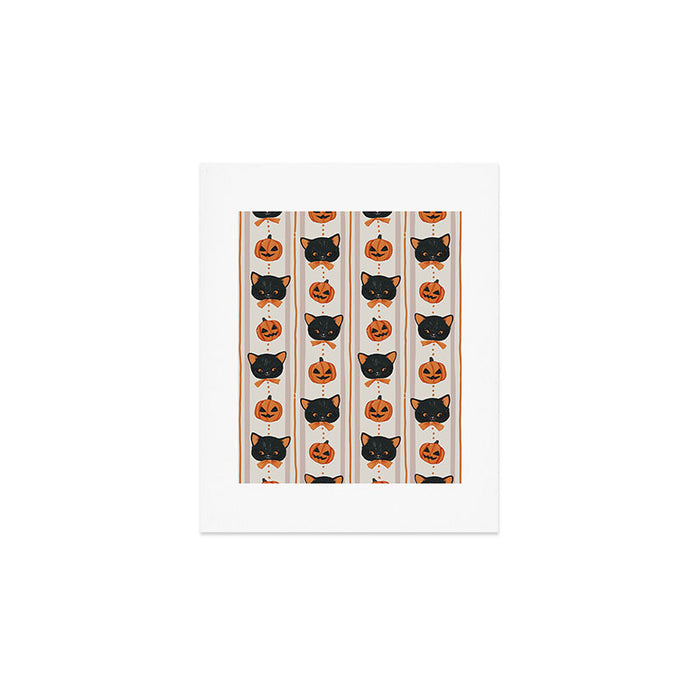Vintage Halloween Kittens Art Print Gallery Image 1