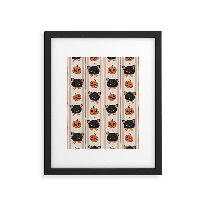 Vintage Halloween Kittens Framed Art Print Gallery Image 5