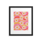 Wavy Daisies Framed Art Print Gallery Image 5