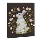 White Rabbit Floral Canvas Print Gallery Image 6