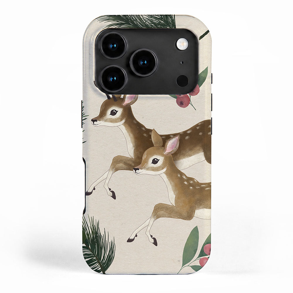winter deer // repeat pattern iPhone Case Gallery Image 1