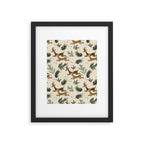 winter deer // repeat pattern Framed Art Print Gallery Image 6