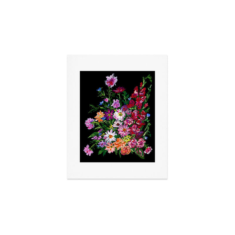 Dahlias and Gladiolus Bouquet Art Print Gallery Image 1