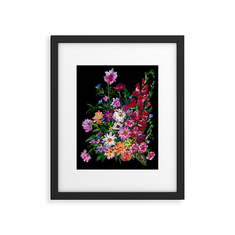 Dahlias and Gladiolus Bouquet Framed Art Print Gallery Image 5