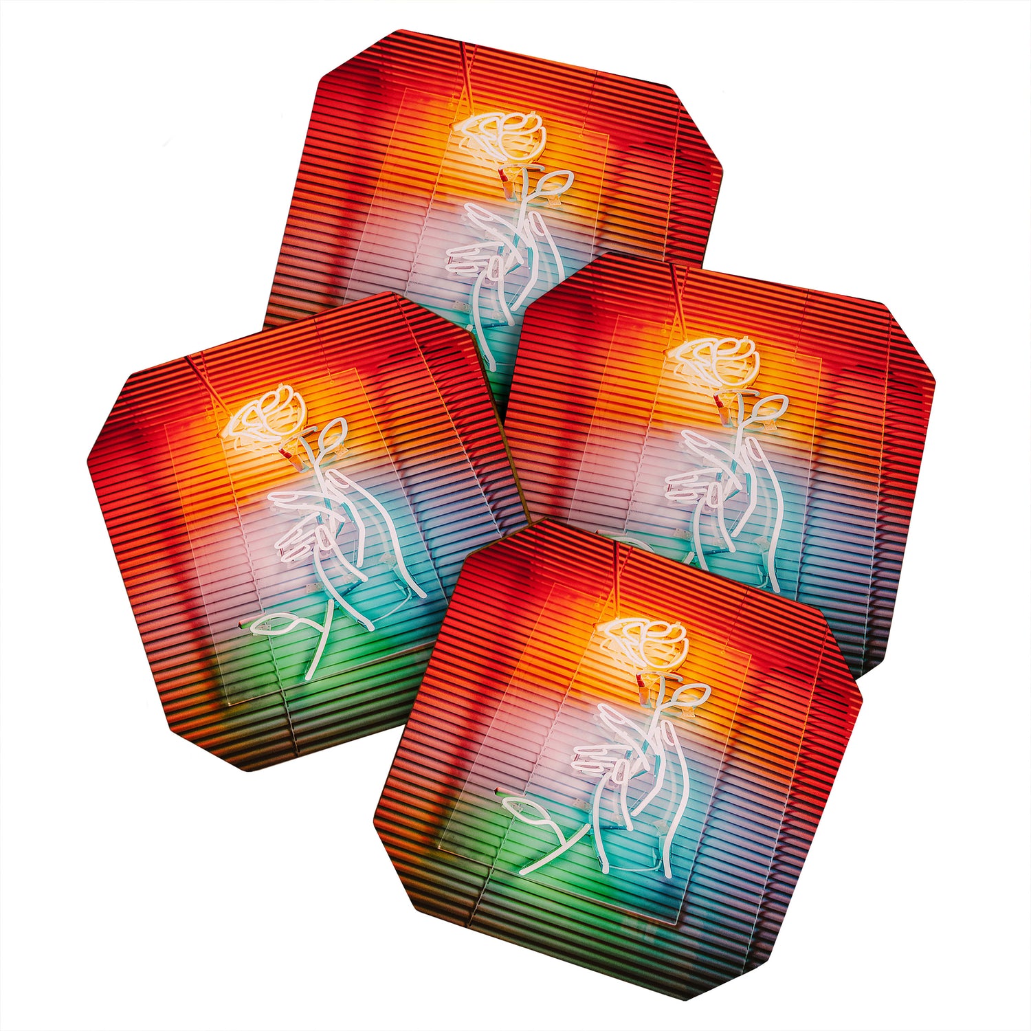 NEON ROSE Coaster Gallery Image 1