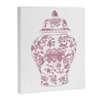 Pink Ginger Jar 2 Canvas Print Gallery Image 6