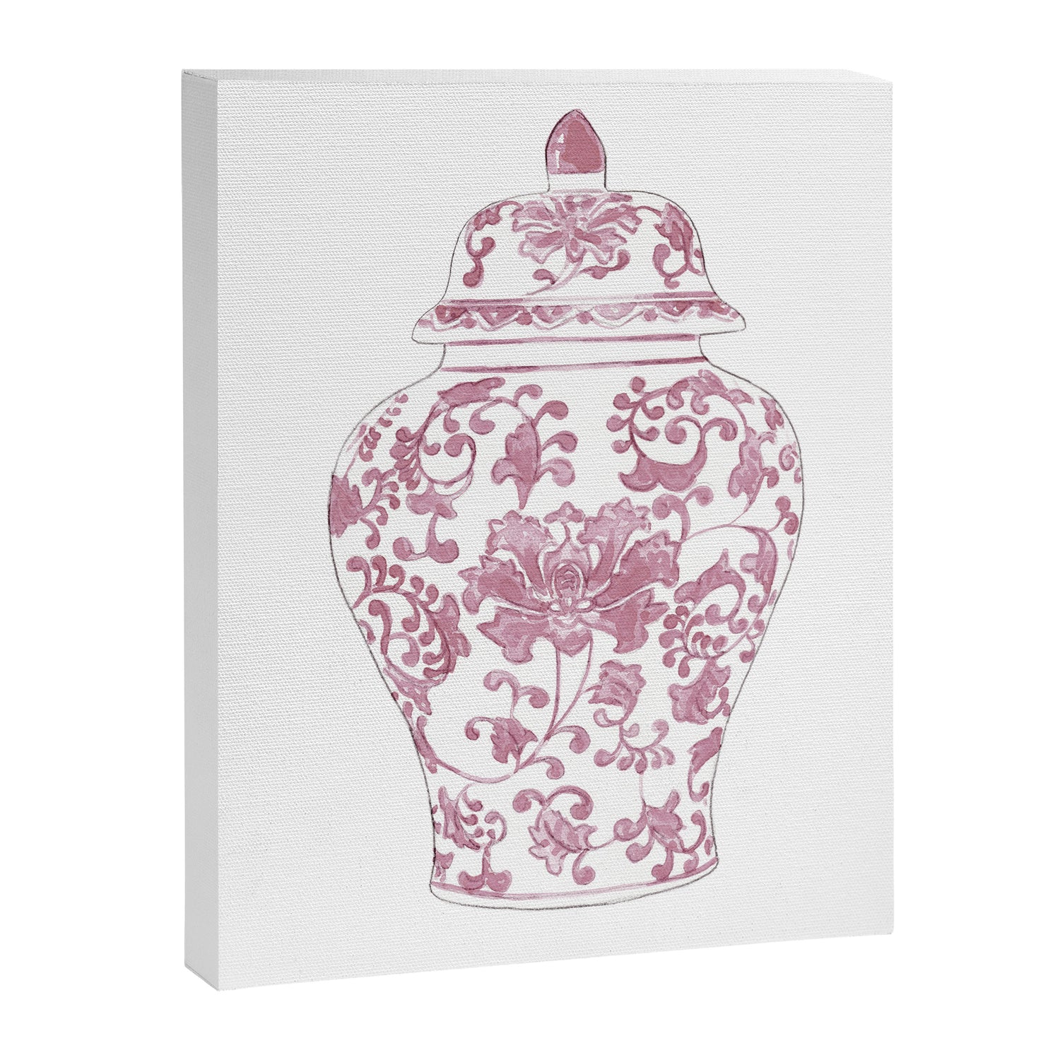 Pink Ginger Jar 2 Canvas Print Gallery Image 6