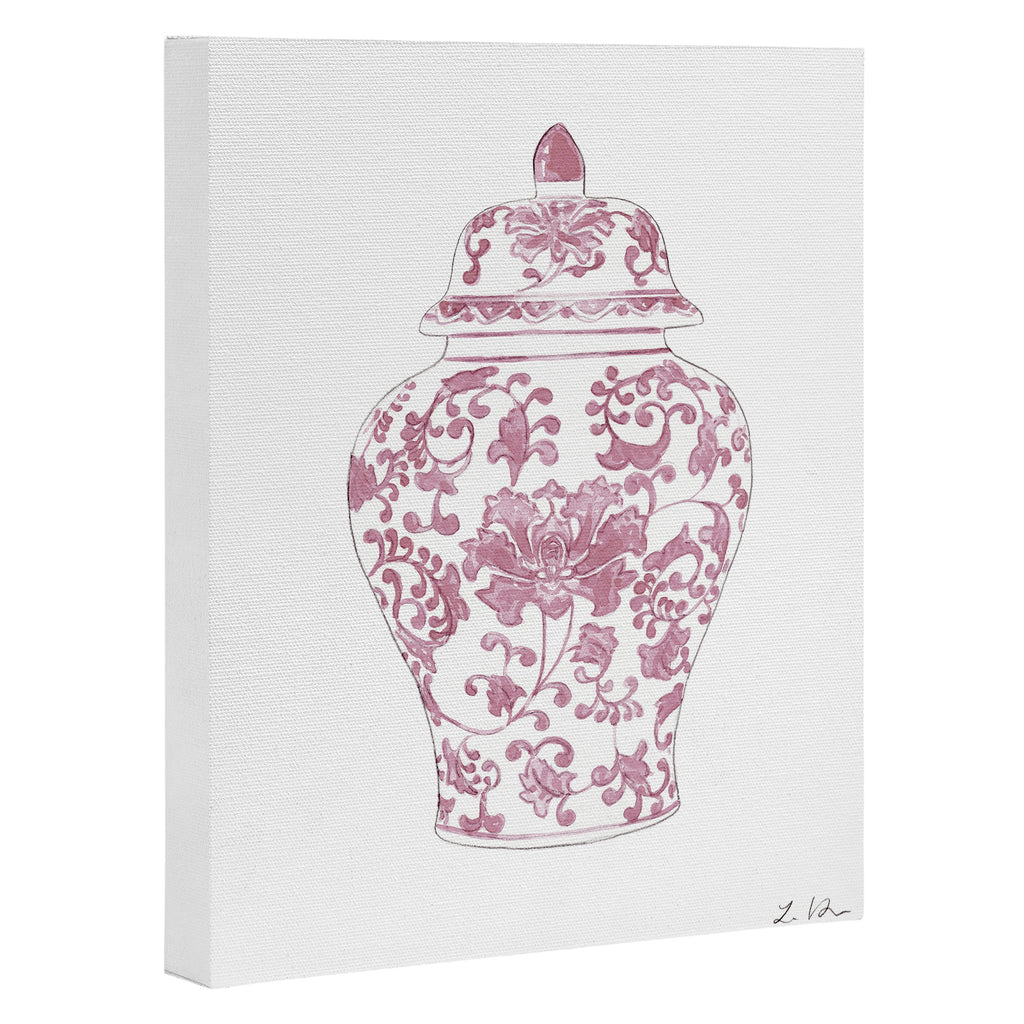 Pink Ginger Jar 2 Canvas Print Gallery Image 3