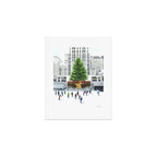 Winter Ice Skating at Rockefeller Center New York City Art Print Gallery Image 1