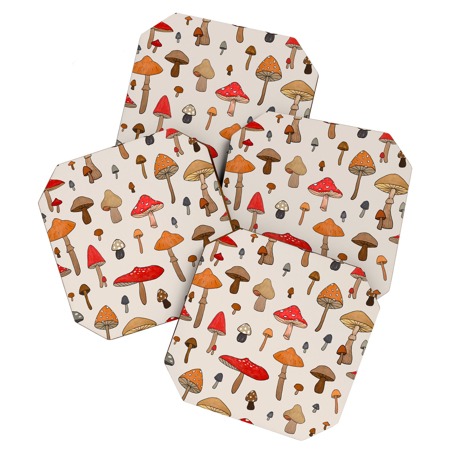Mushroom Pattern Coaster Gallery Image 1