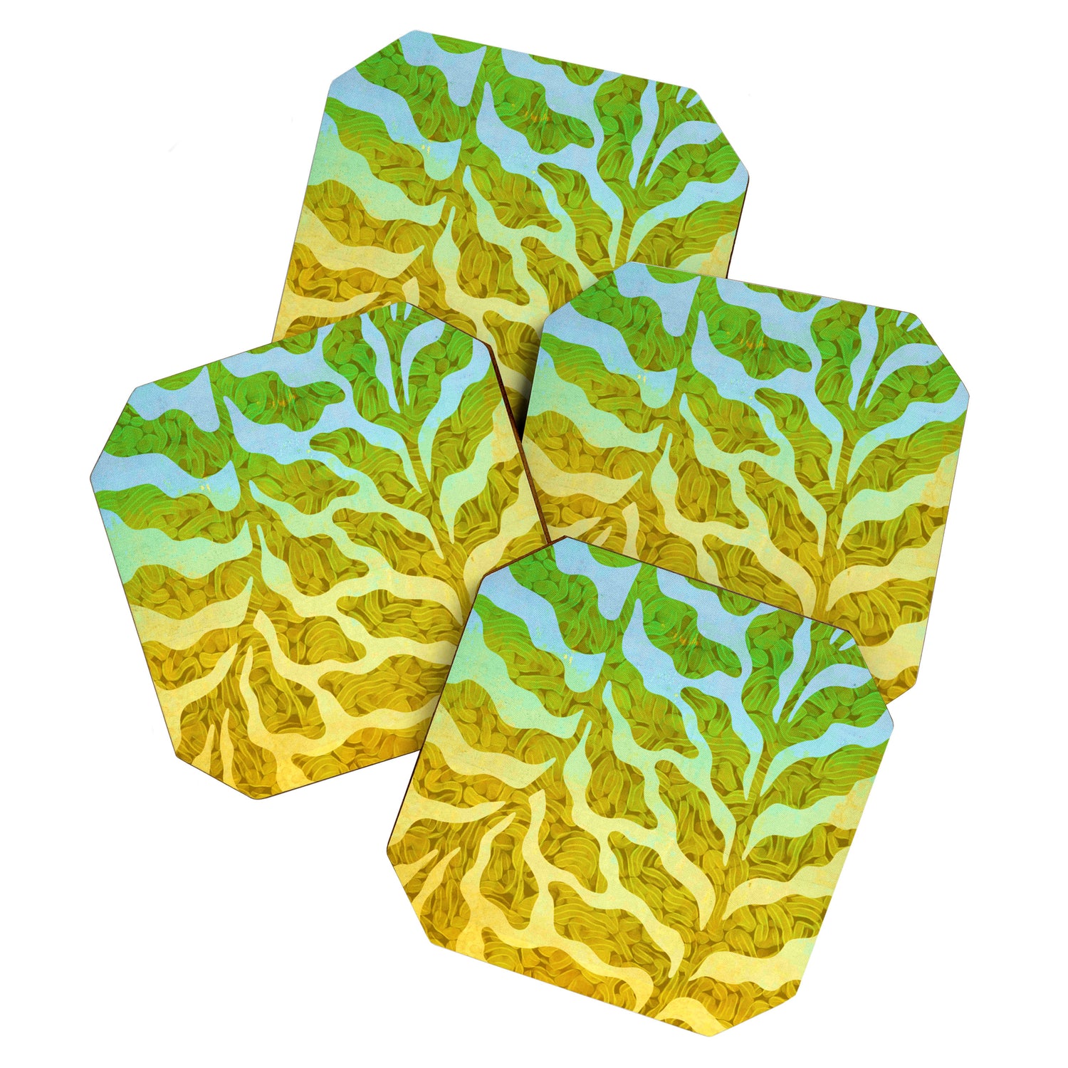 Abstract Tropical Botanical Dream Coaster Gallery Image 1