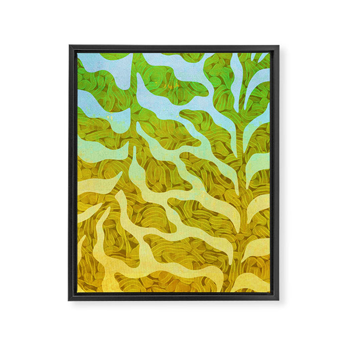 Abstract Tropical Botanical Dream Framed Canvas Print Gallery Image 1