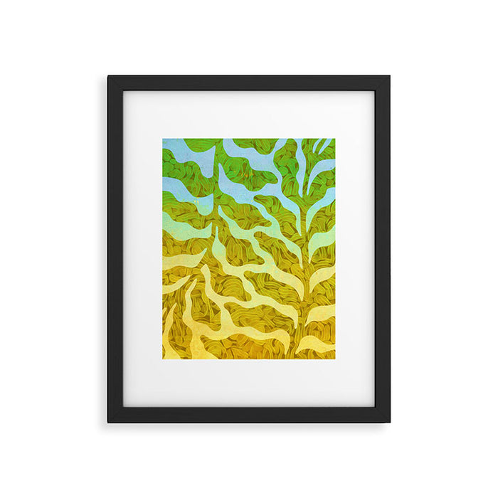 Abstract Tropical Botanical Dream Framed Art Print Gallery Image 1