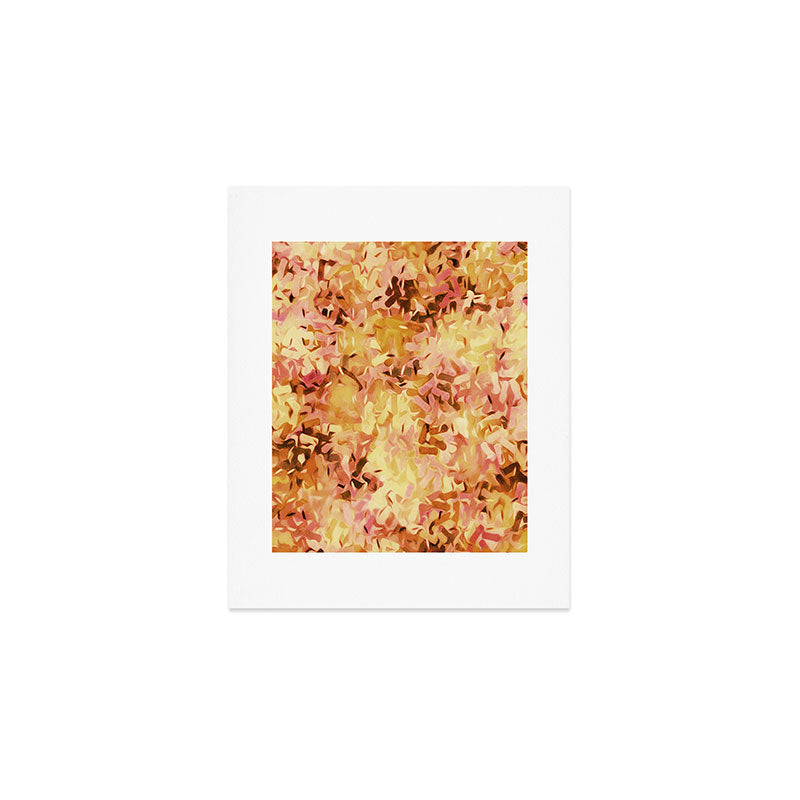 Confetti Autumn Orange Art Print Gallery Image 1